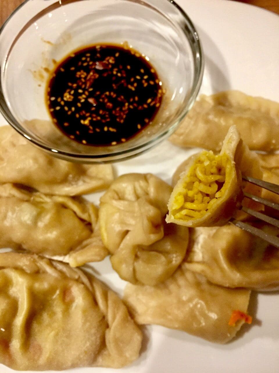 Wheat Momos With Maggi Noodles