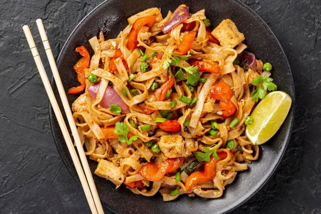 Pad See Ew Jay - Vegetarian Food in Thailand