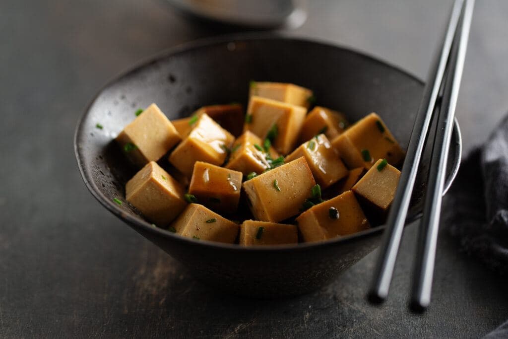Fried Tofu With Sweet Chilli Sauce