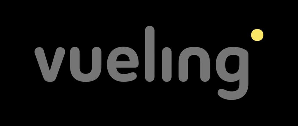 Vueling logo - one of the airlines to get cheap flights in Europe