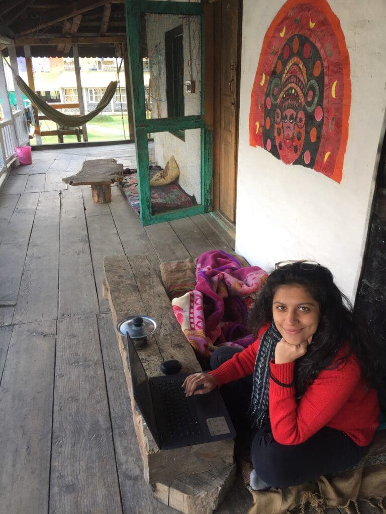 One of my work spots at C6 Manali