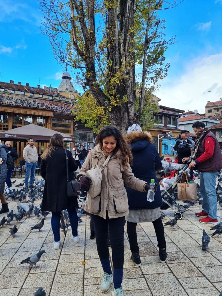 Me in Sarajevo on my solo trip