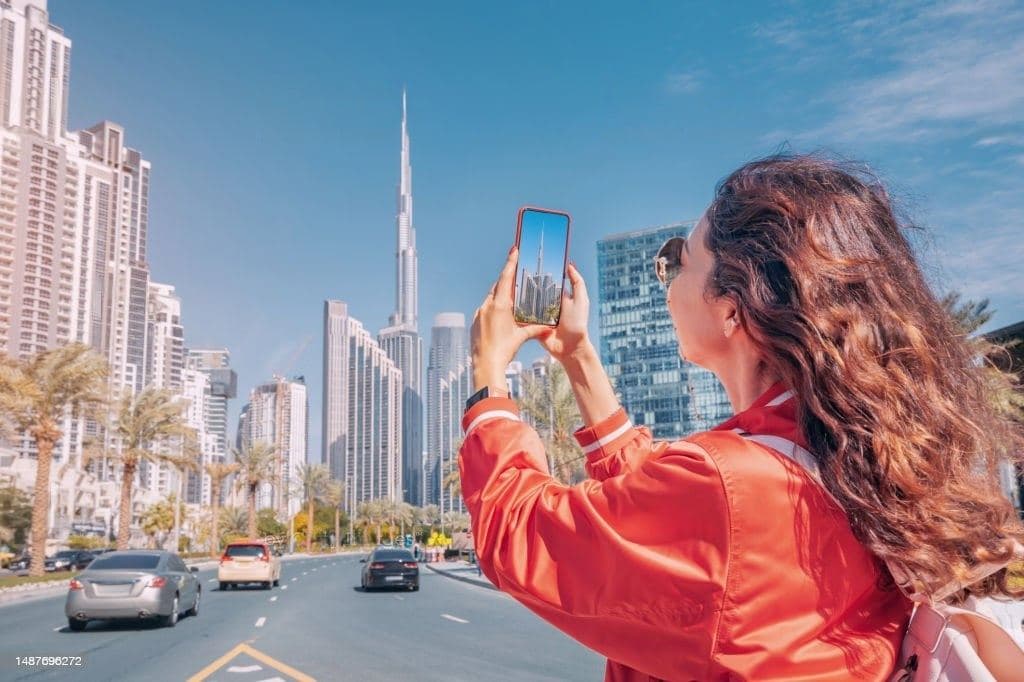A girl in Dubai