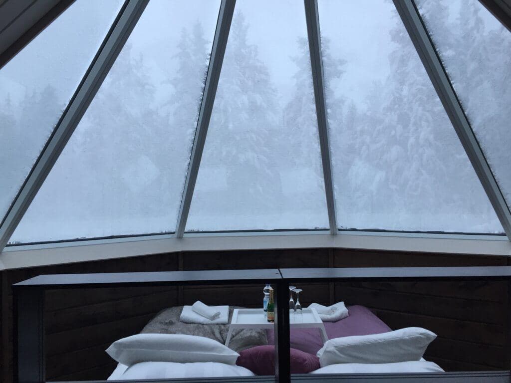 Glass Igloo in Finnish Lapland